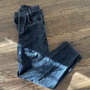 Agolde high rise straight leg jeans